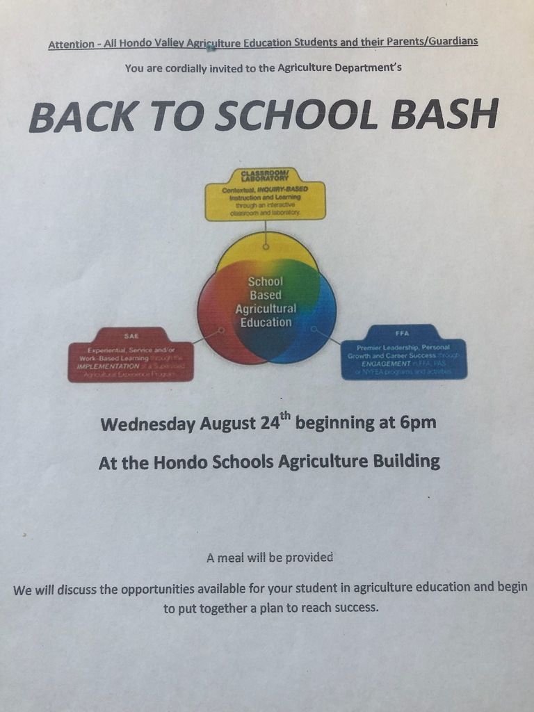 Agriculture Education Back to School Bash
